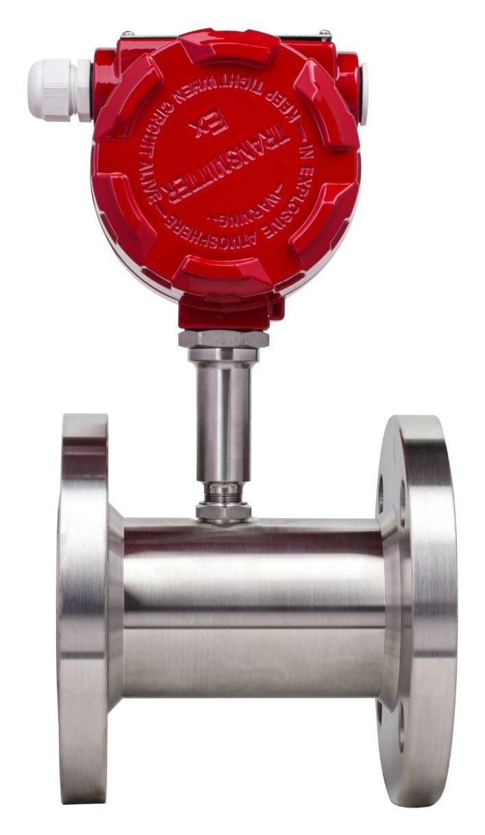 Arrowmech ATFM-100 turbine flow meter, rear view